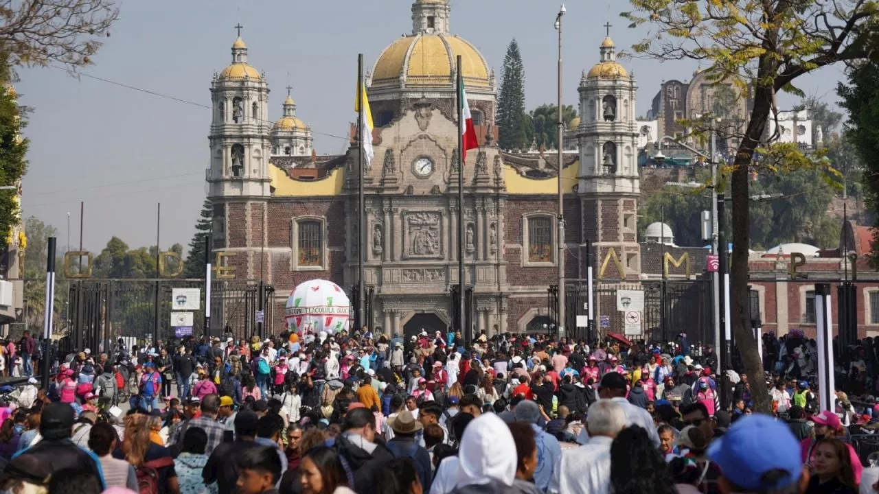 Basílica de Guadalupe reunió a 12 millones de peregrinos; reportan saldo blanco