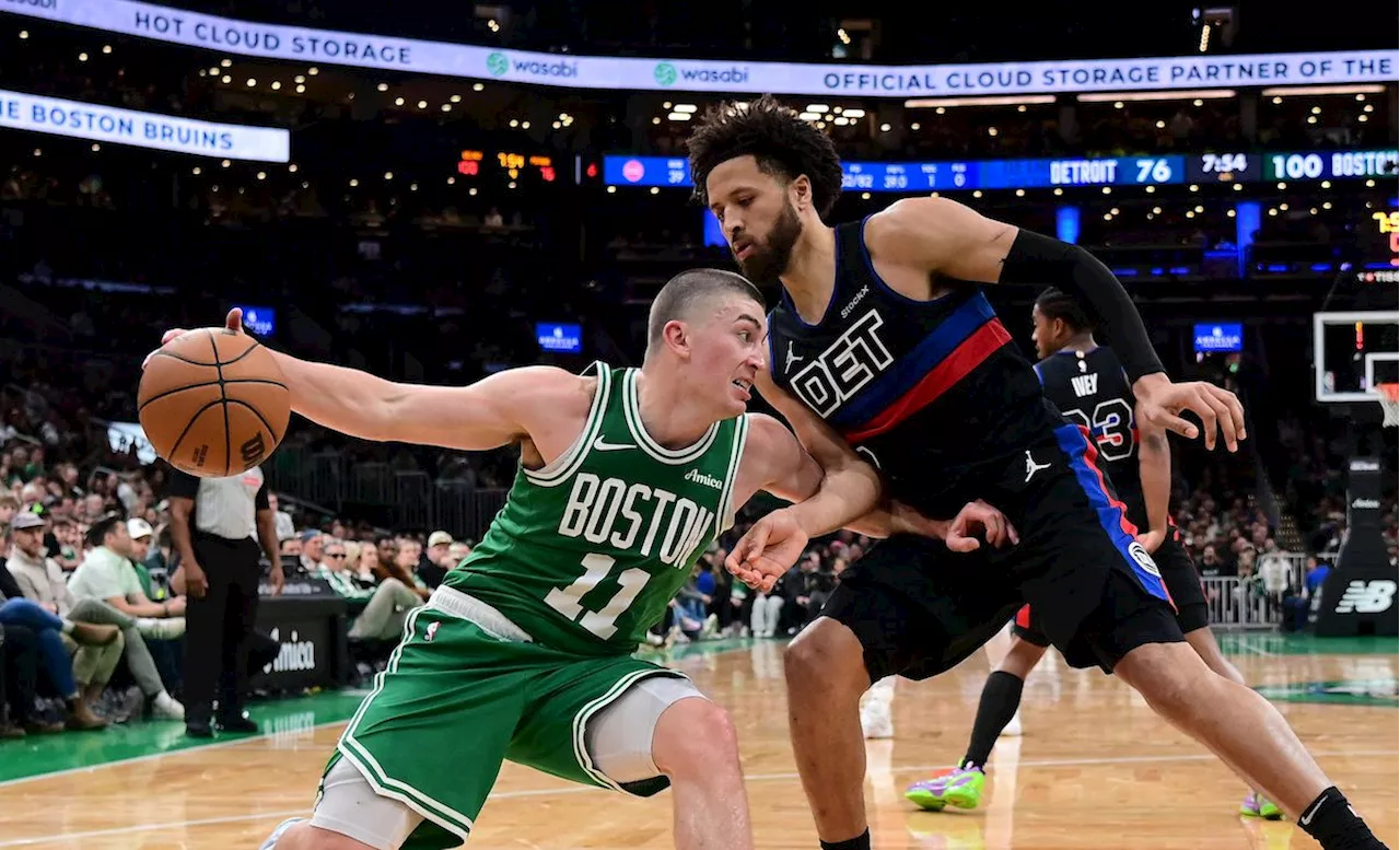 Payton Pritchard leads shorthanded Celtics past Pistons