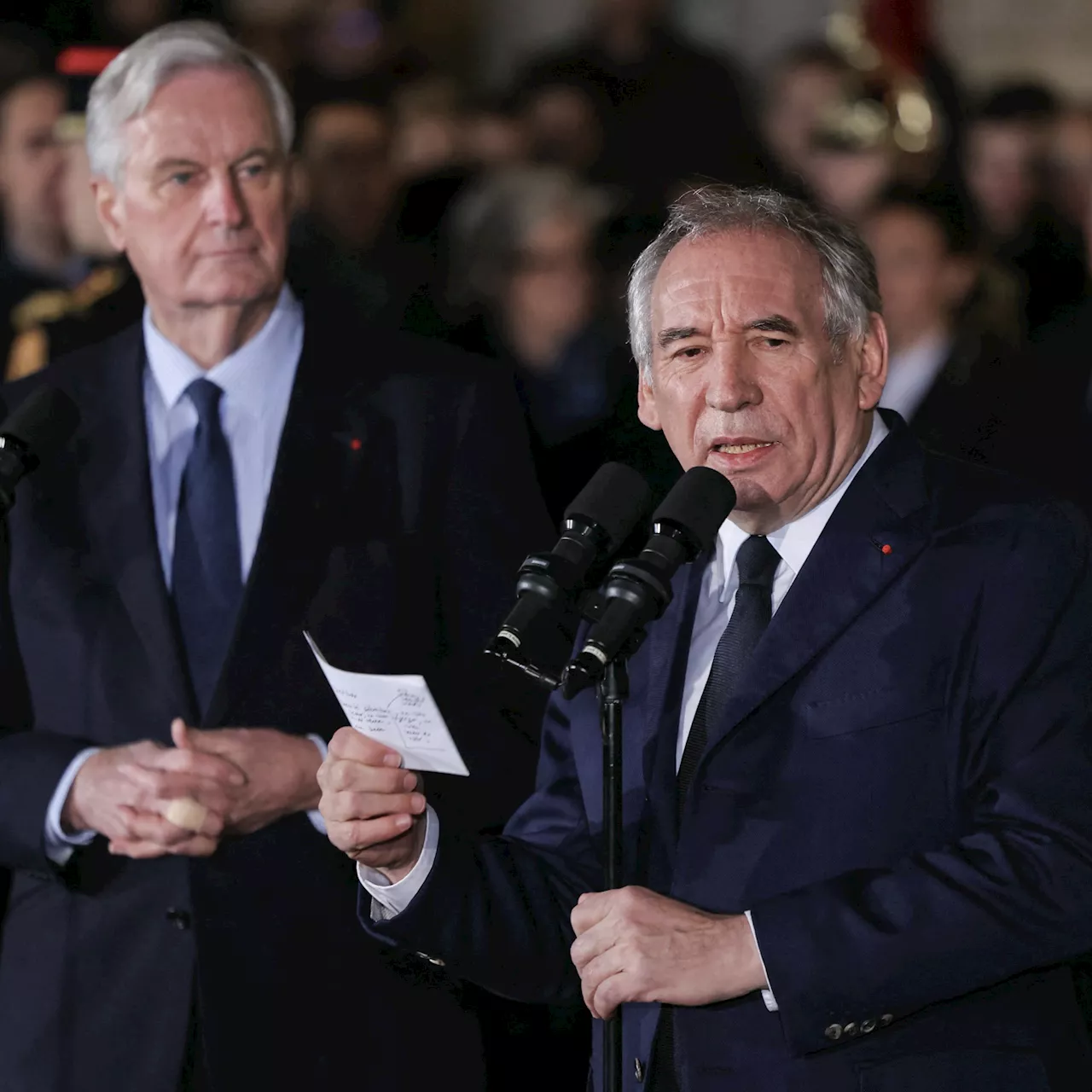 Nouveau Premier ministre : François Bayrou reçoit Bruno Retailleau à Matignon