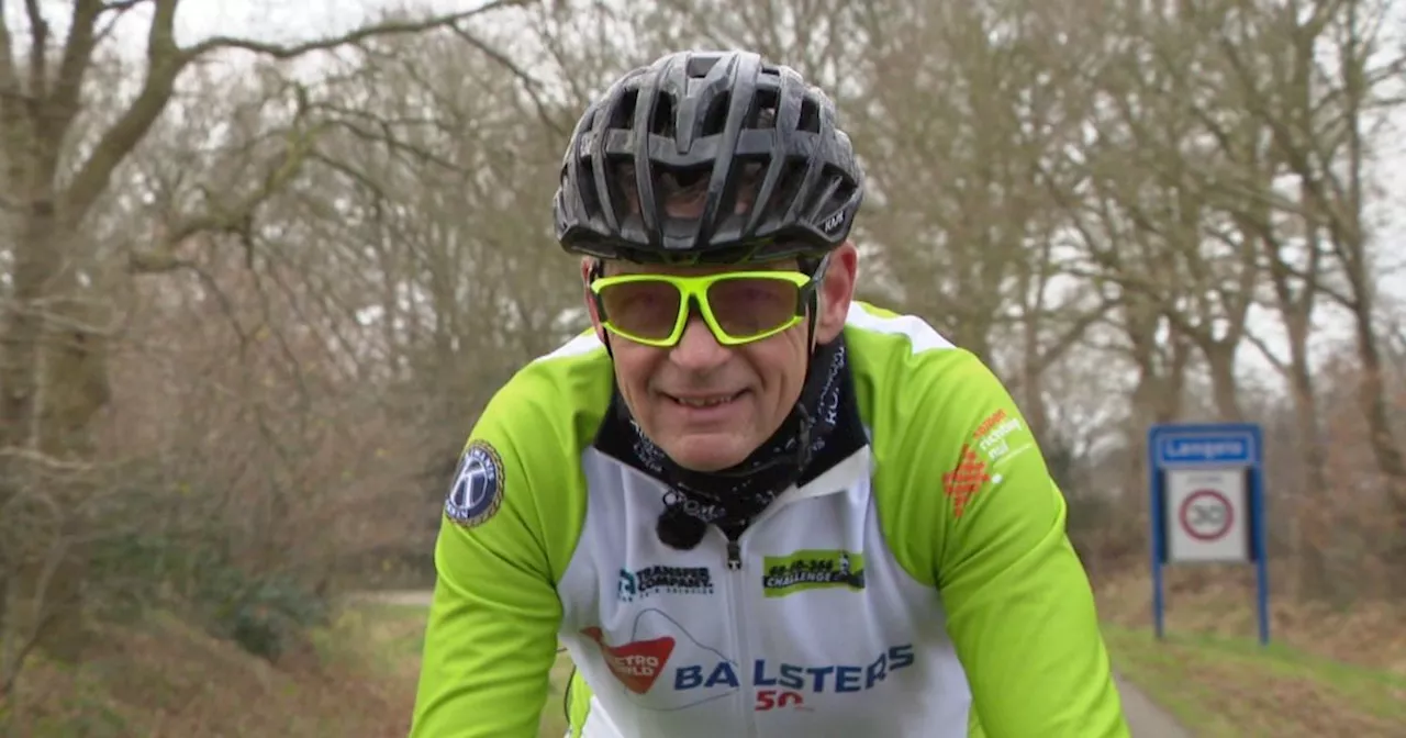 Roland Beumer (60) begint na 21.000 kilometer aan laatste loodjes fietschallenge