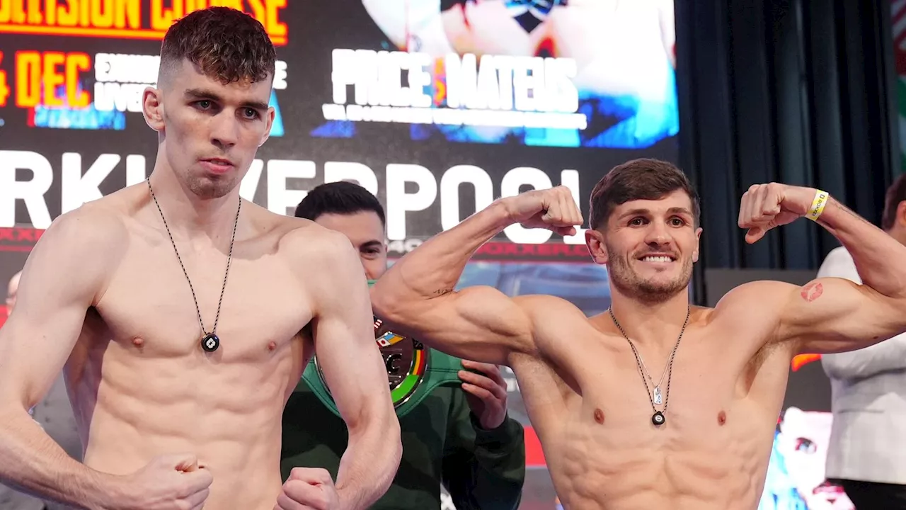 Stephen McKenna and Lee Cutler separated by security at weigh-in ahead of Natasha Jonas unification fight