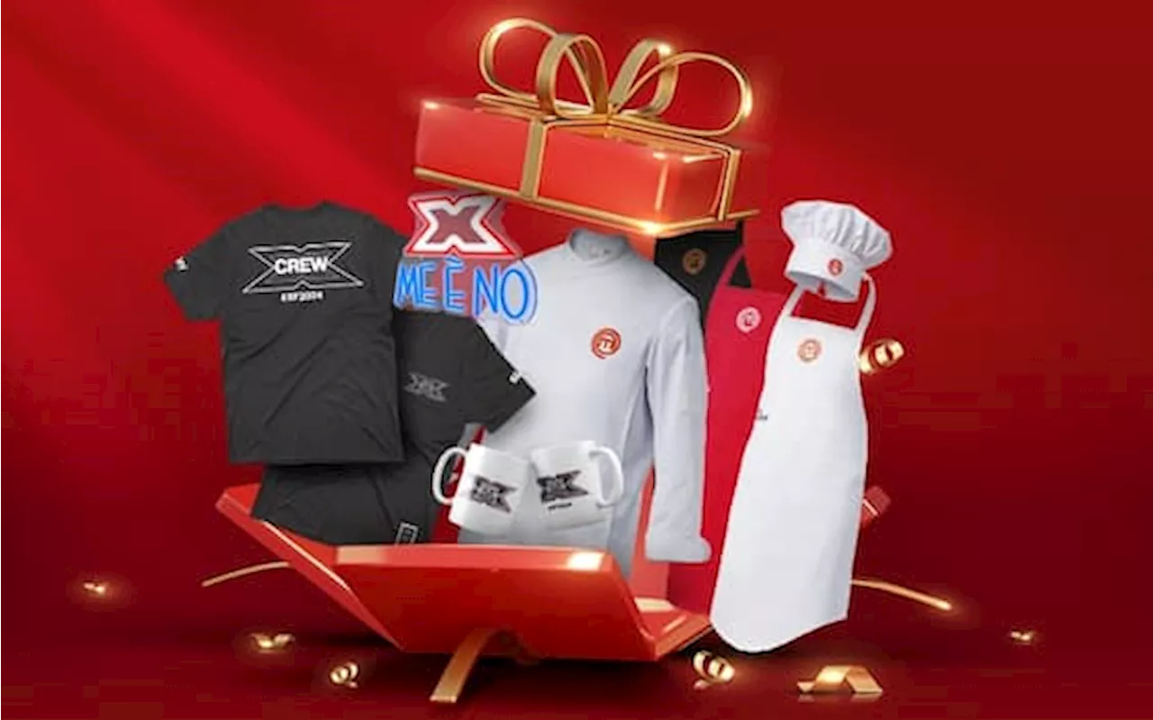 Natale, nei negozi Sky il merchandising di X Factor e Masterchef