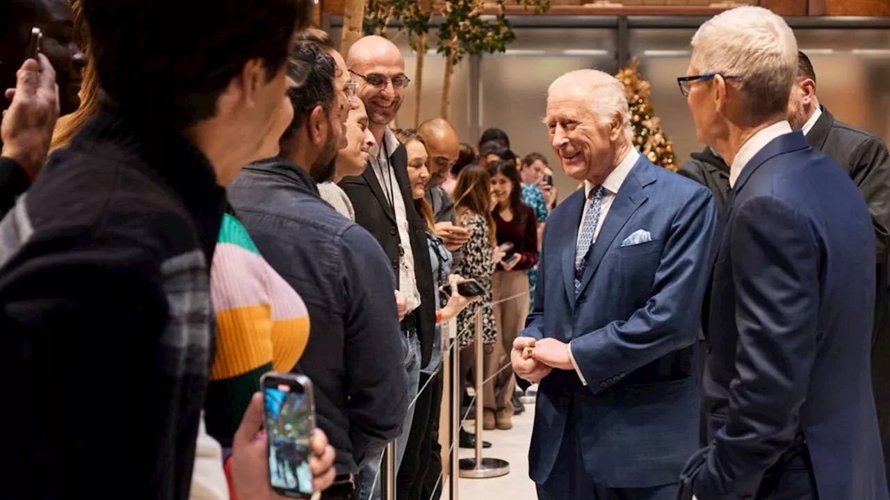 König Charles III.: Er besucht das Apple-Hauptquartier in London