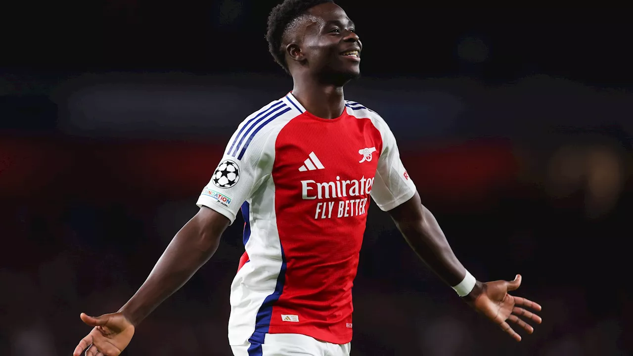 Bukayo Saka’s ‘world class’ performances are ‘scary’ but he needs a top striker...