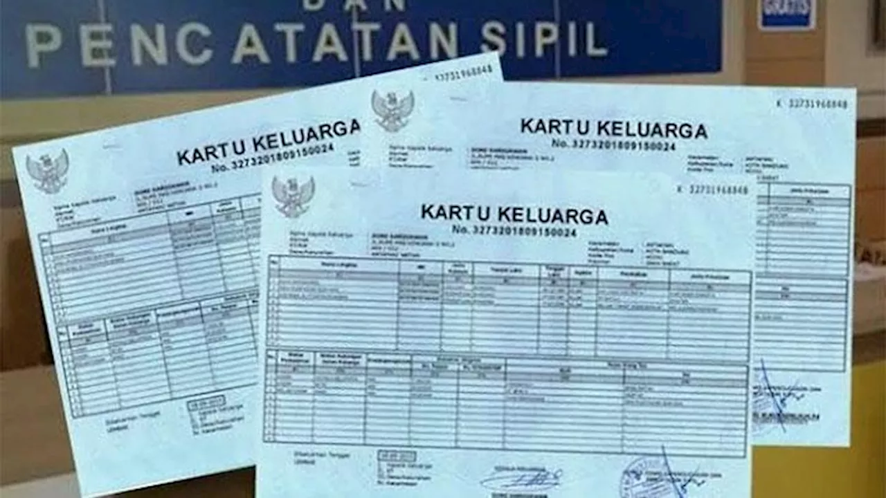 Cara Mencetak Kartu Keluarga atau KK Secara Online