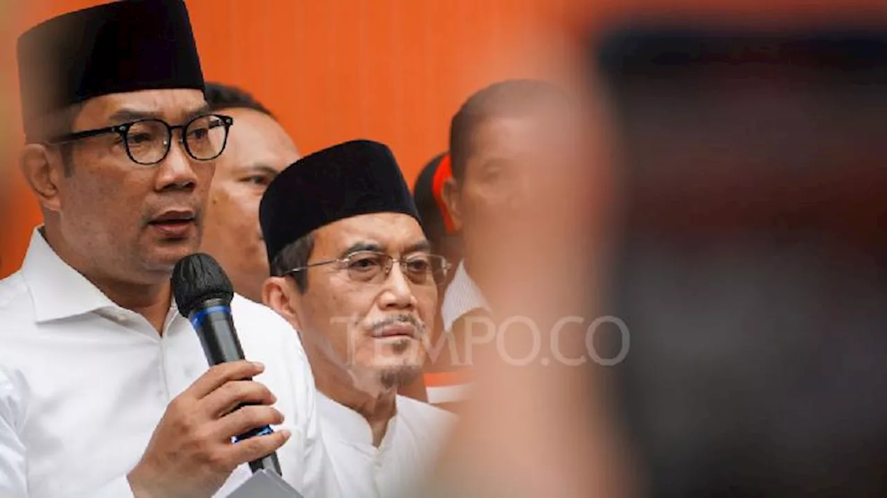 Ridwan Kamil-Suswono Ucapkan Selamat Pada Pasangan Pramono Anung-Rano Karno