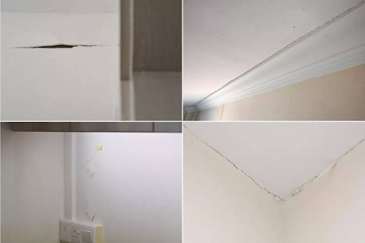 Cracks appear on ceilings after reroofing works at Jalan Tenaga