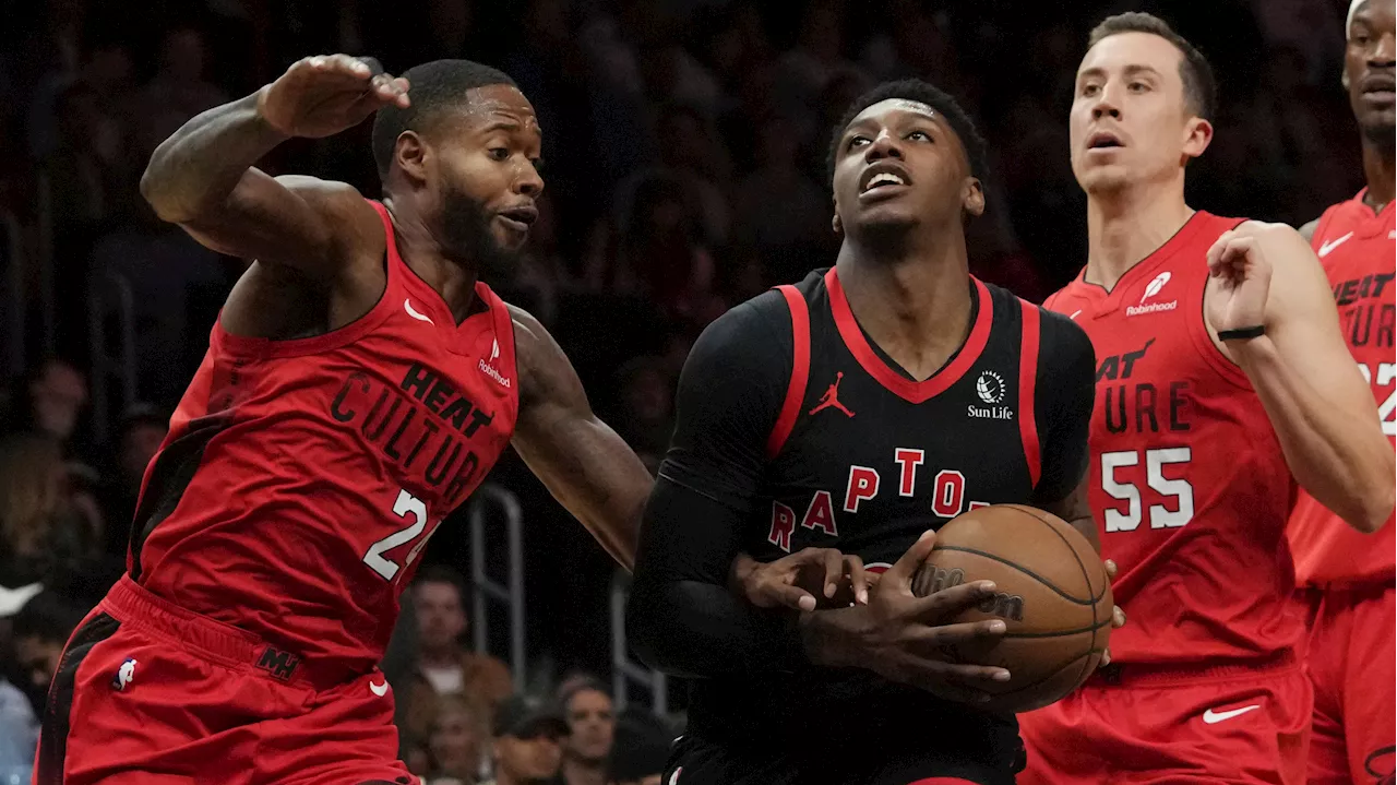 Barrett's triple double not enough as Raptors fall to Heat for fourth straight loss