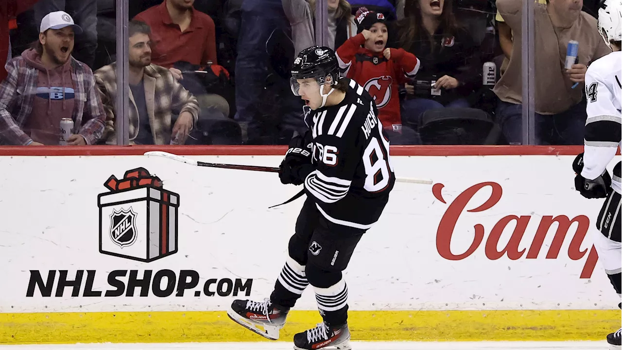 Hughes scores go-ahead goal, adds two assists as Devils beat Kings