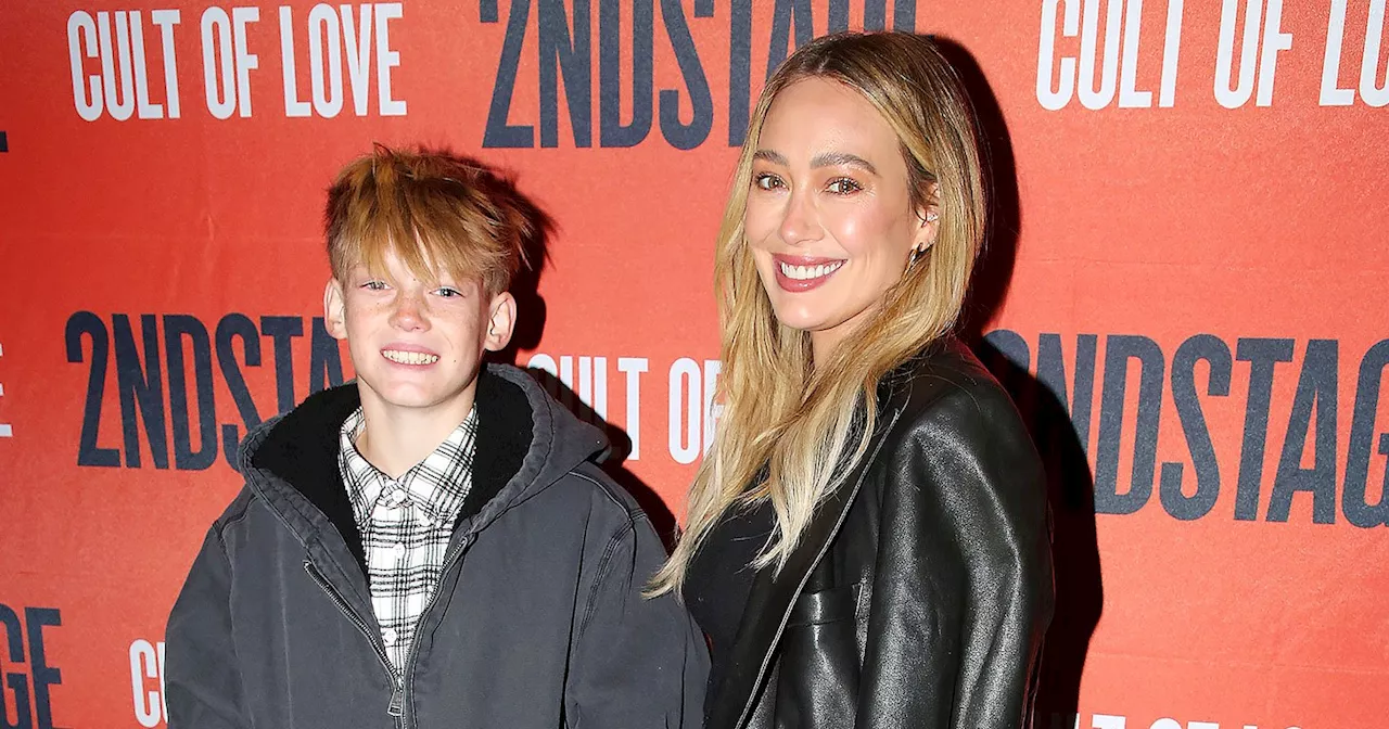 Hilary Duff and Son Luca Enjoy Rare Red Carpet Outing at Broadway Show