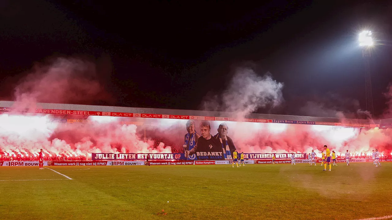 Kijkers reageren wisselend op gestaakt De Graafschap-Cambuur