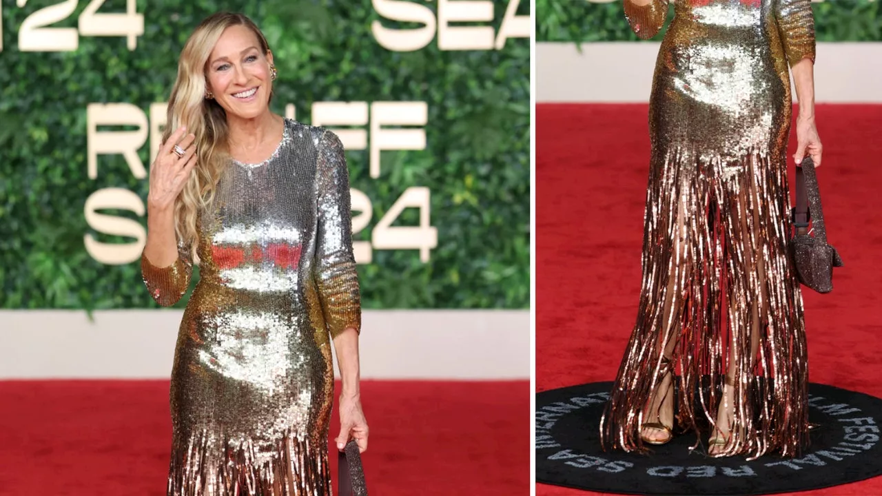 Cómo llevar vestido de lentejuelas de Óscar de la Renta como Sarah Jessica Parker en diciembre 2024