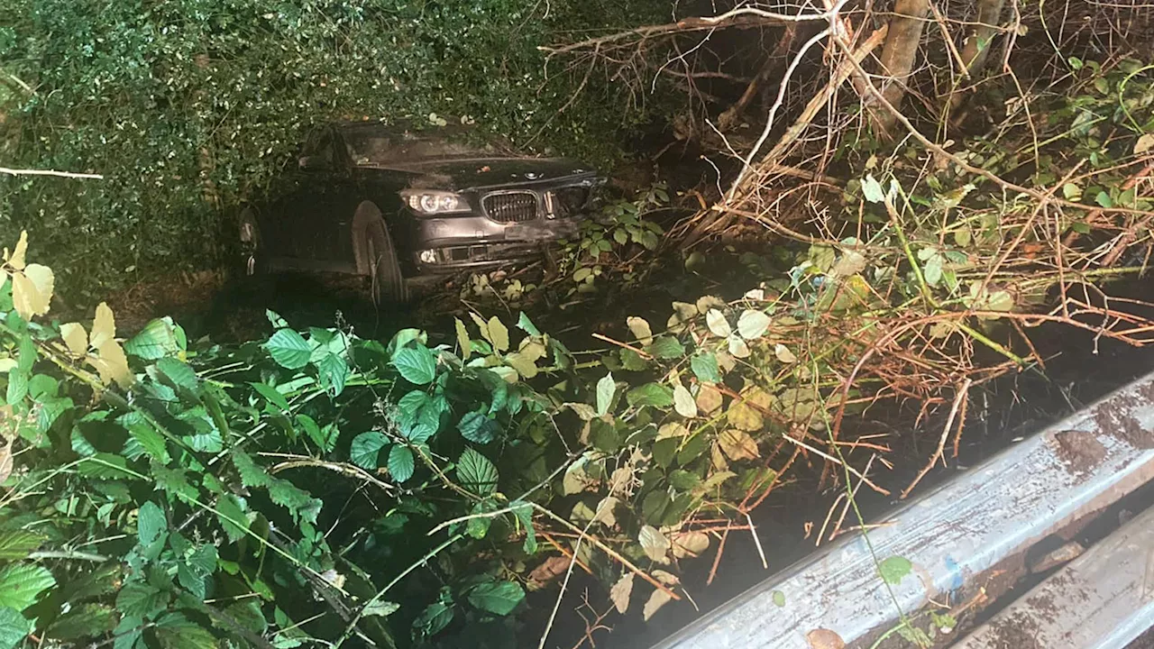 Verfolgungsjagd in Hattingen: Auto stürzt Hang hinunter