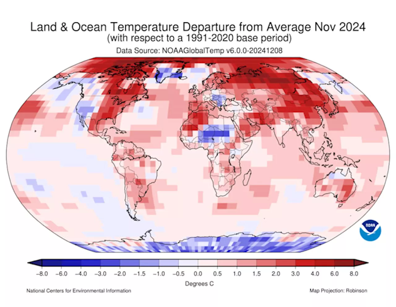 Earth’s 2nd-warmest November on record