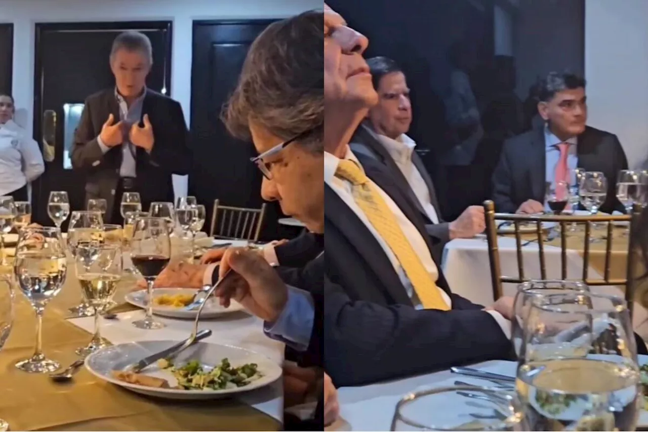 Cena navideña reunió al expresidente Santos, al ministro Cristo y otros políticos