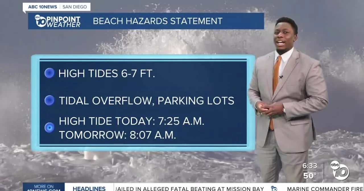 San Diego's Weather for Saturday, December 14, 2024: King Tides this weekend