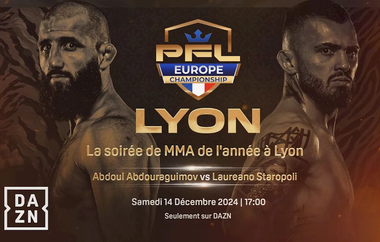 PFL Lyon : Ce bon plan DAZN pour suivre l’événement MMA de la semaine en France