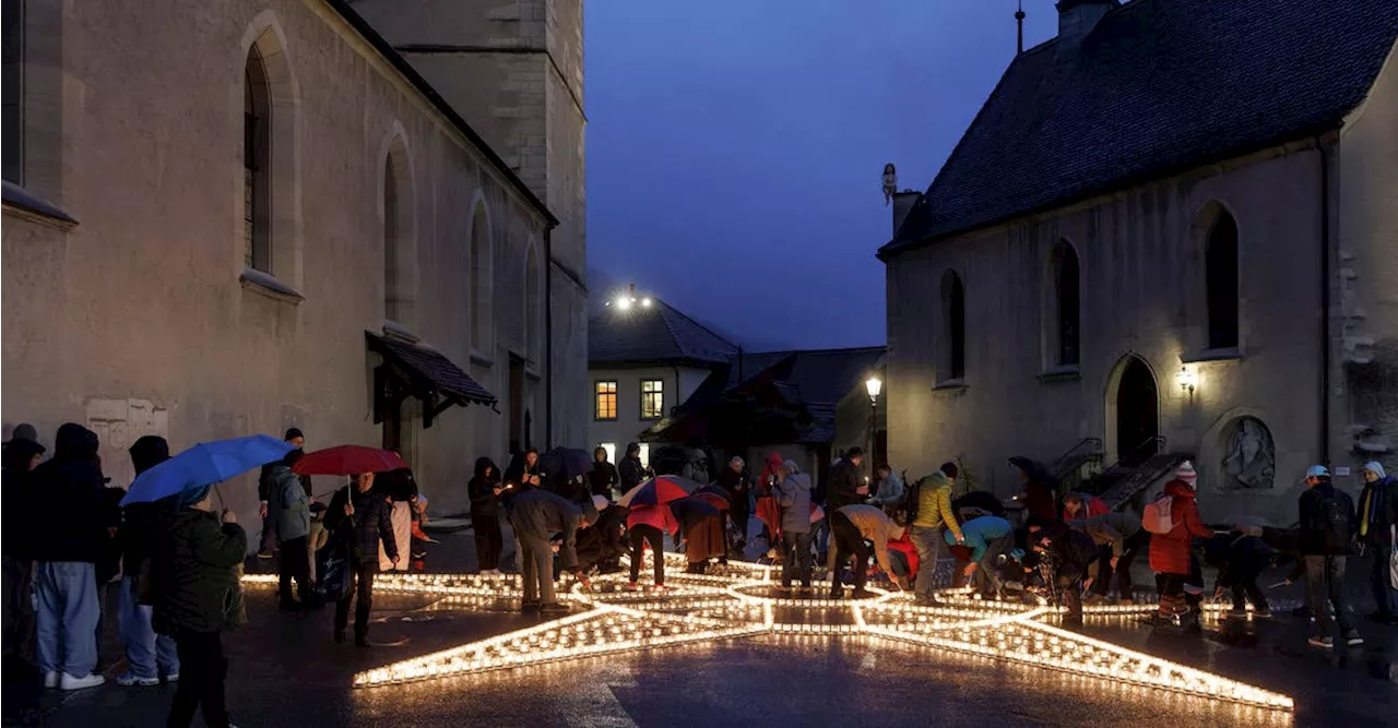 «Eine Million Sterne» erhellen den Kirchplatz: Baden setzt ein starkes Zeichen für Menschlichkeit