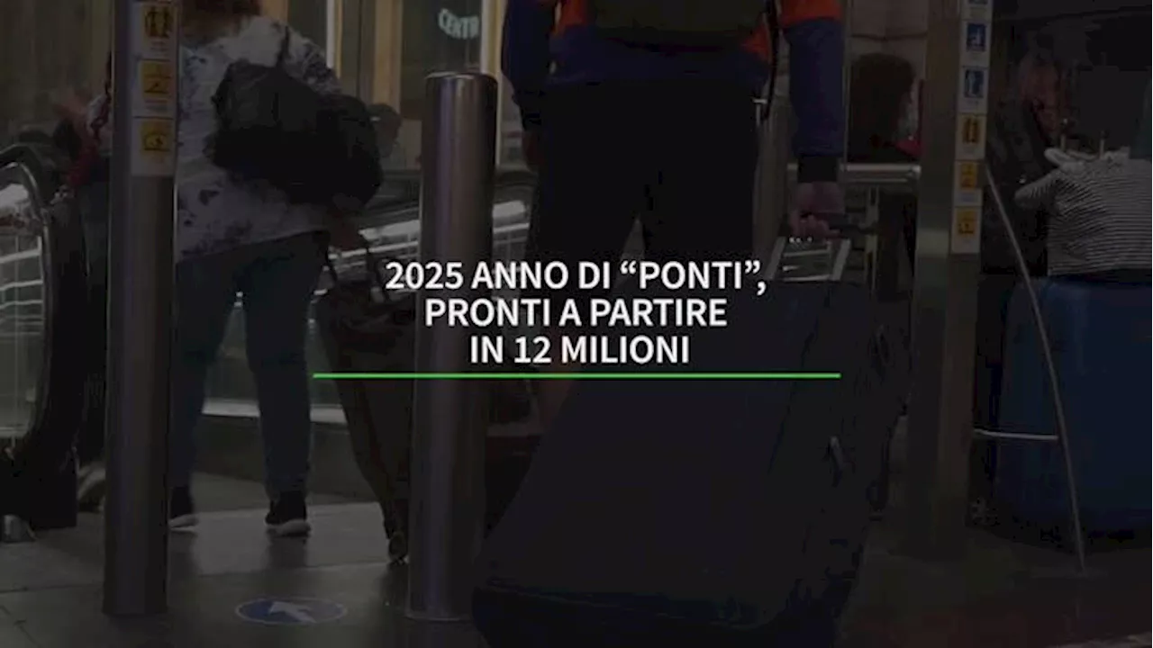 2025 anno di 'ponti', pronti a partire 12 milioni di italiani