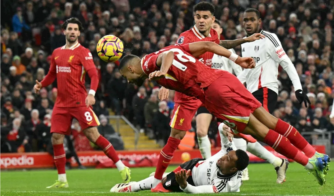 Liverpool 2-2 Fulham: Goles y resumen, líder de Premier cedió puntos