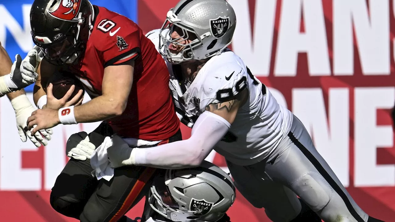 Maxx Crosby will miss Raiders' Monday night game versus Falcons and Aidan O'Connell is questionable