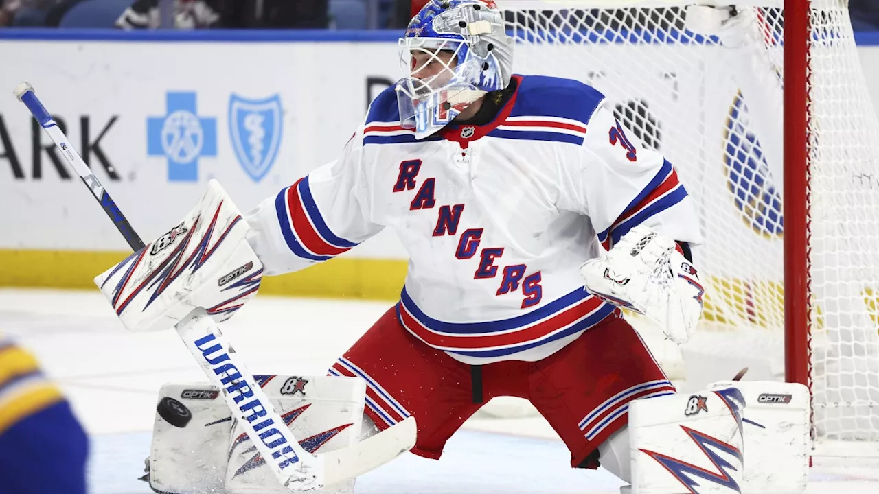 Rangers goalie Igor Shesterkin pulled after allowing five goals to Kings