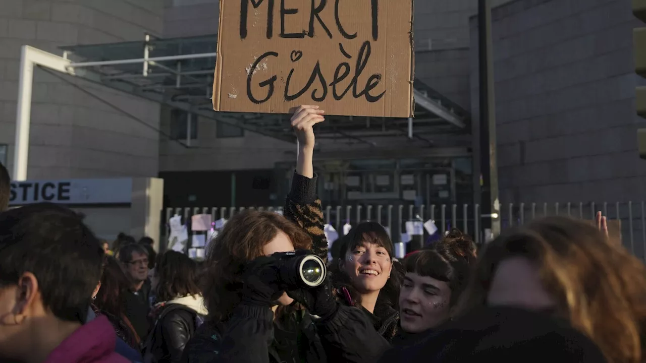 Women's right activists rally in France ahead of Gisèle Pelicot's rape trial verdict