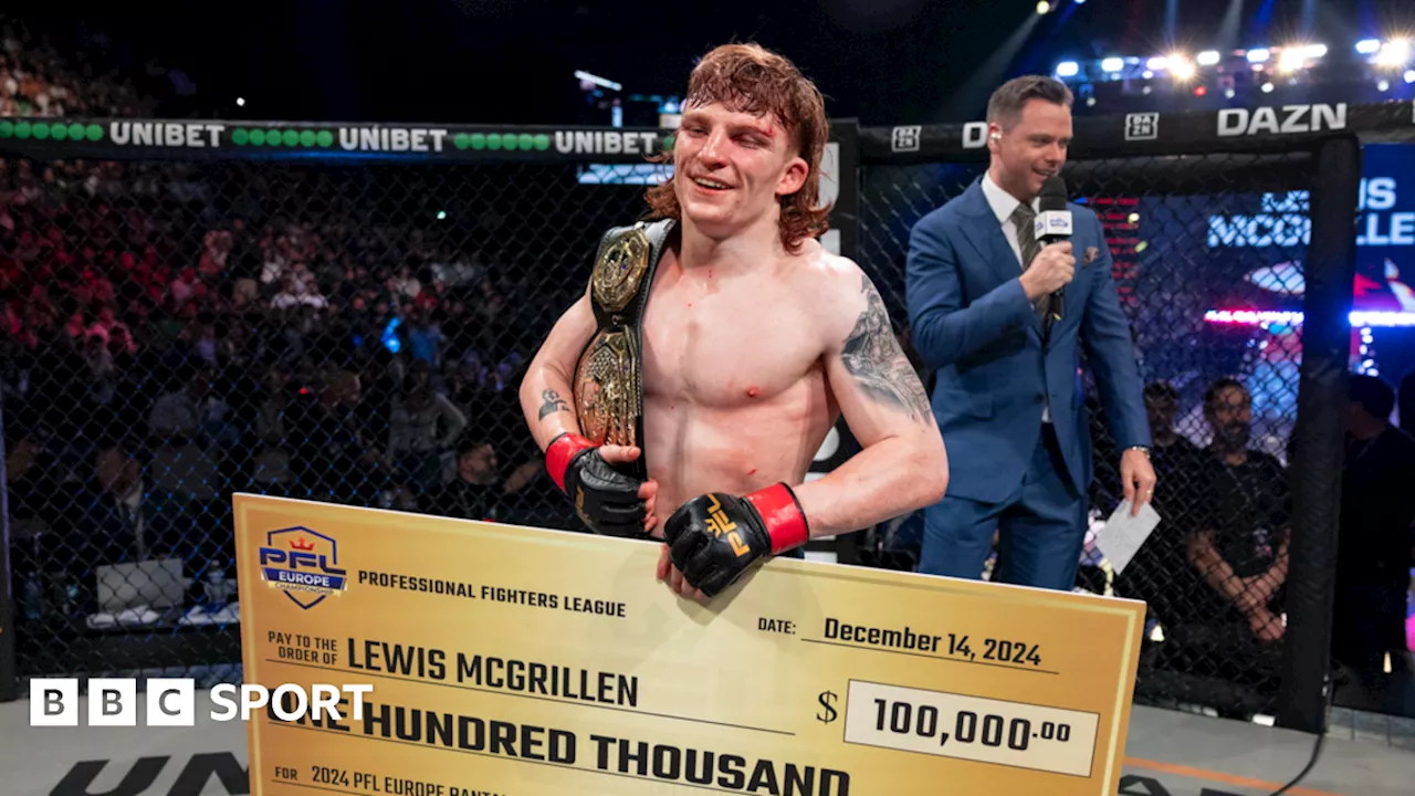 PFL Europe: Lewis McGrillen knocks out Alexander Luster to win bantamweight title