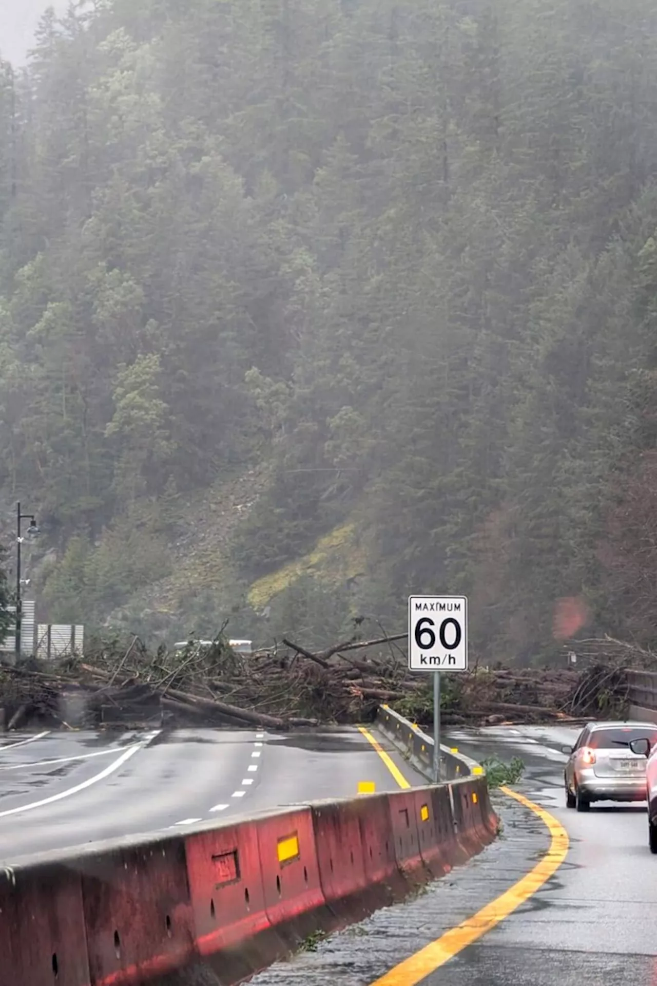 Sea to Sky Highway in B.C. has been closed in both directions due to mudslide