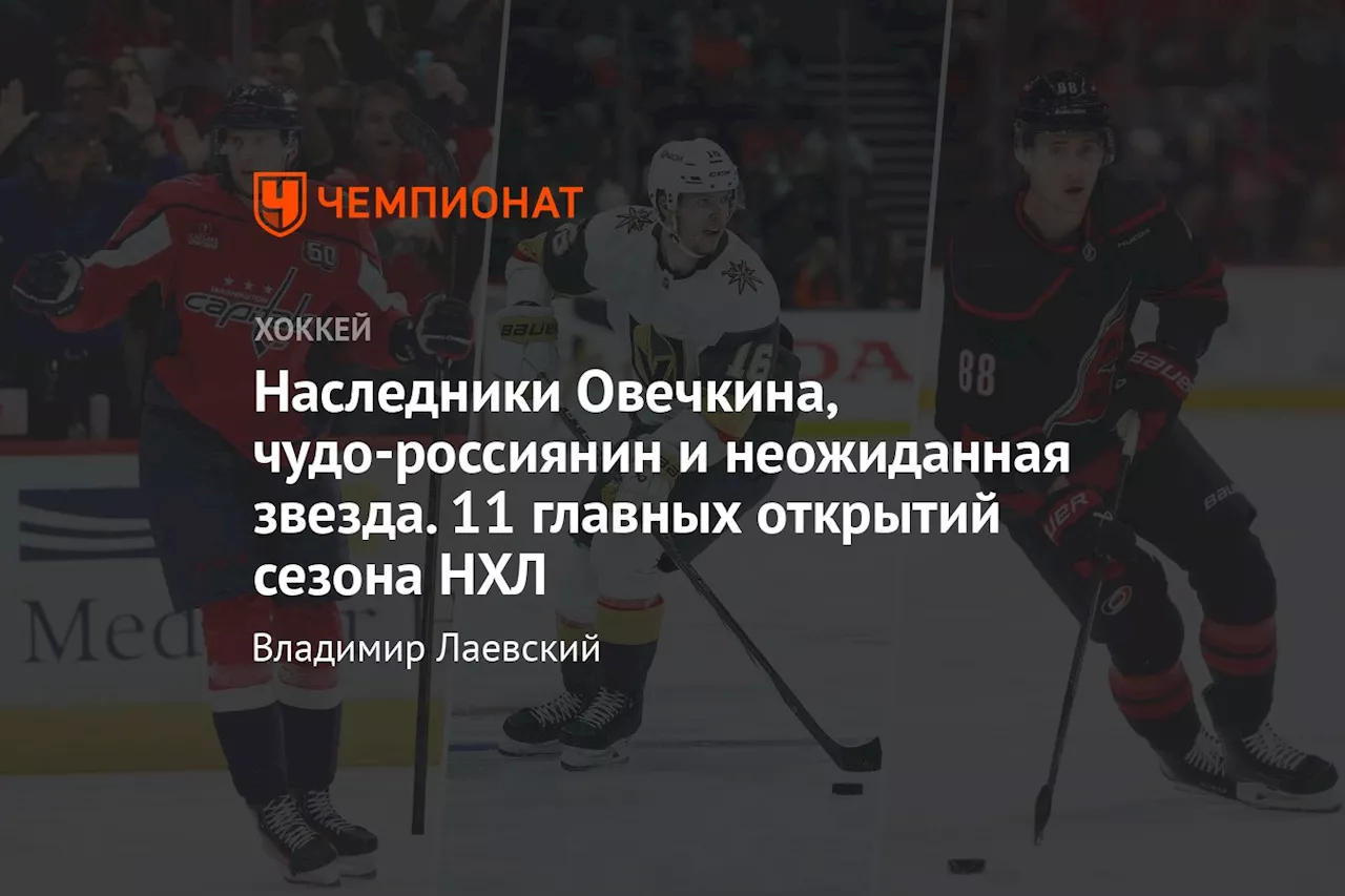 Наследники Овечкина, чудо-россиянин и неожиданная звезда. 11 главных открытий сезона НХЛ