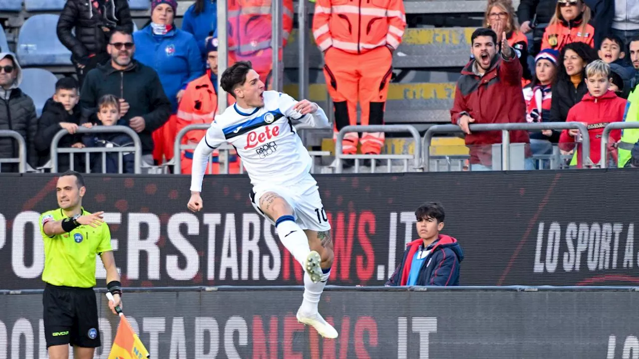 Cagliari-Atalanta risultato 0-1: decide un gol di Zaniolo, super Carnesecchi. Decima vittoria consecutiva