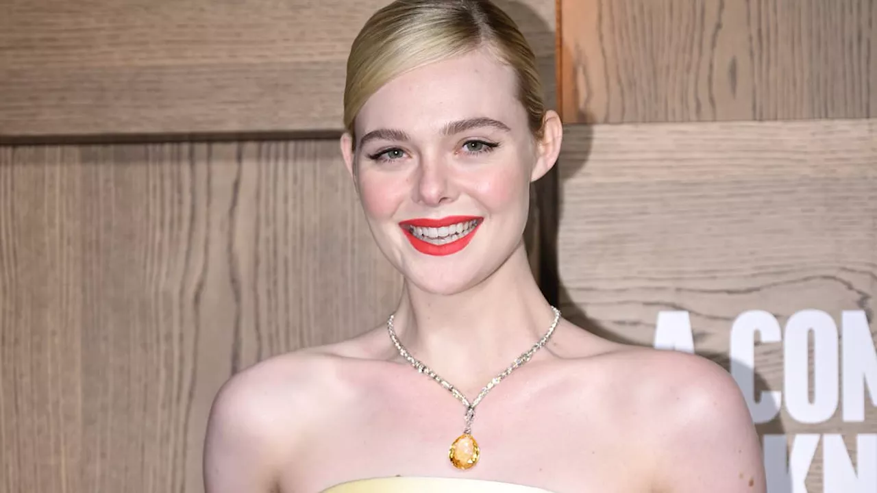 Elle Fanning dazzles in yellow gown at A Complete Unknown premiere after revealing celebrity crush