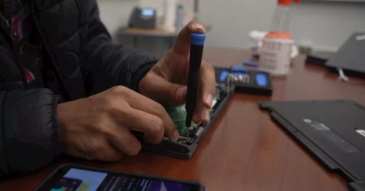 DPS students with disabilities learn life skills while helping district tackle mountain of laptop repairs