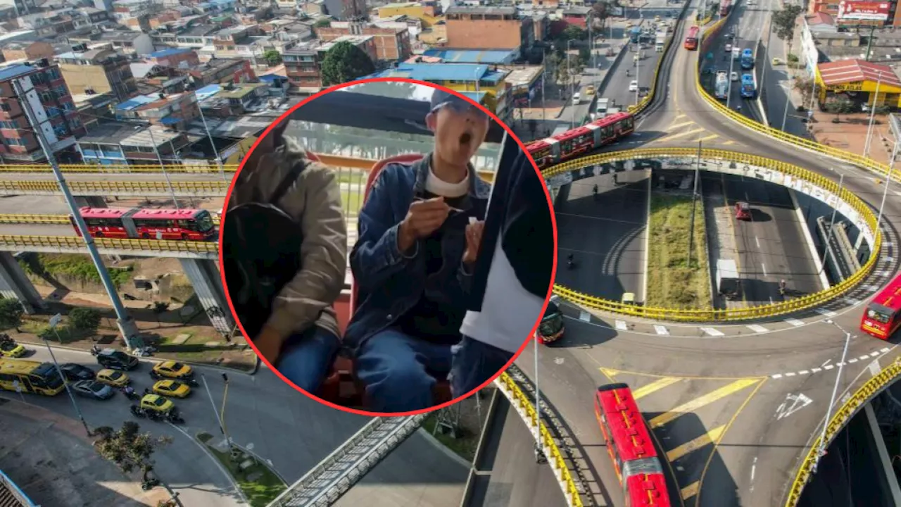 TransMilenio responde a video viral de joven consumiendo droga en el transporte público: 'Rechazamos cualquier acto'