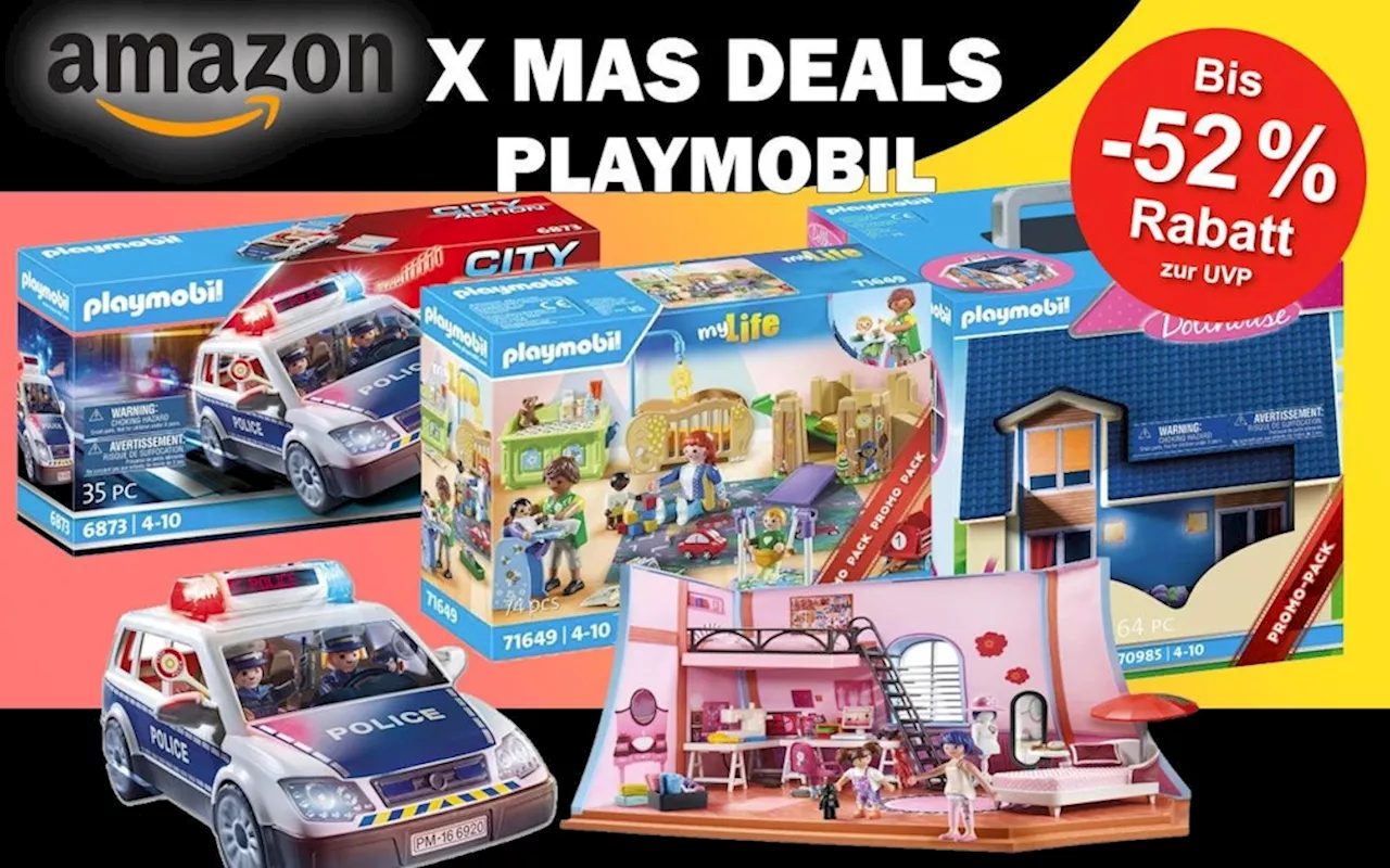 Mega Amazon PLAYMOBIL Sale Bis zu 52% sparen und Ware dank Prime schnell & einfach erhalten