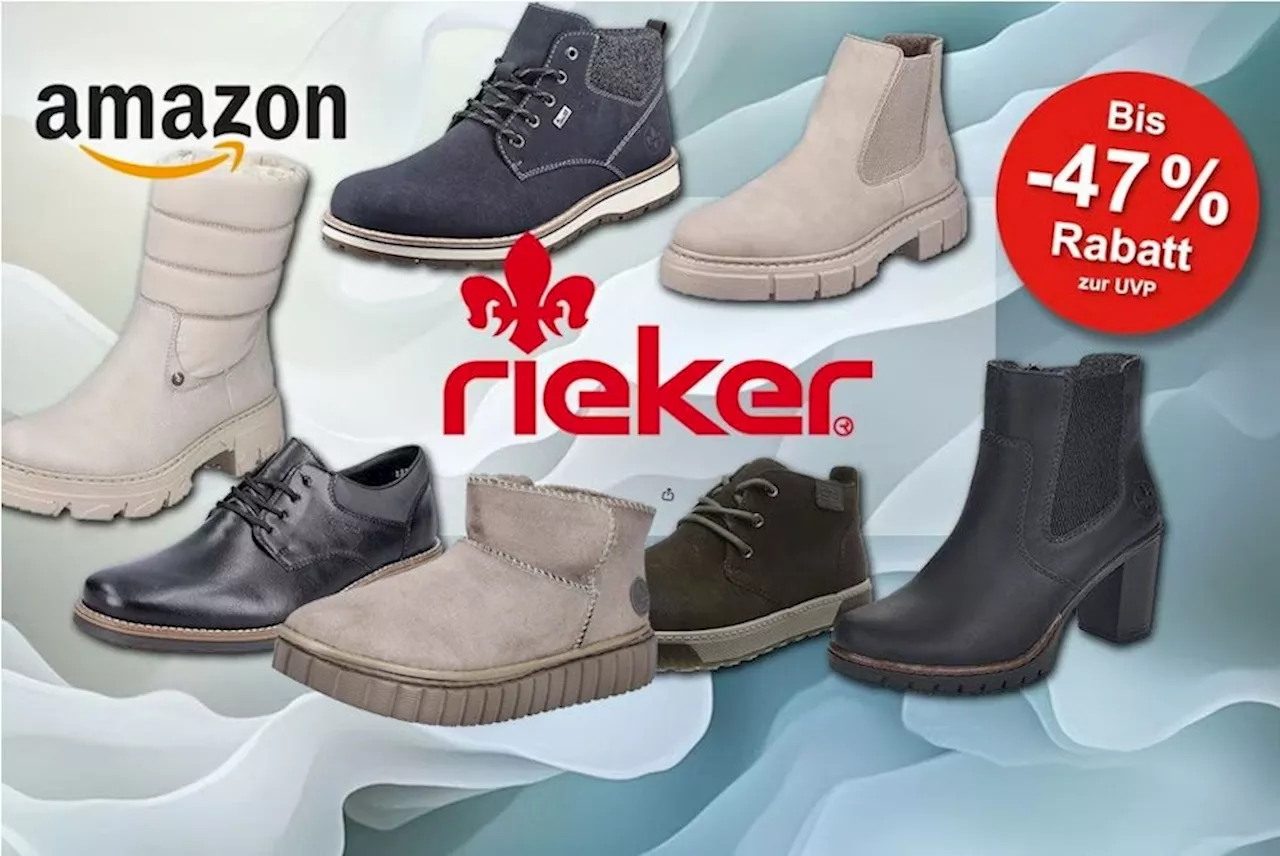 Mega Rieker Sale bei Amazon: Bis zu 47% in den Last Minute Angeboten auf Schuhe