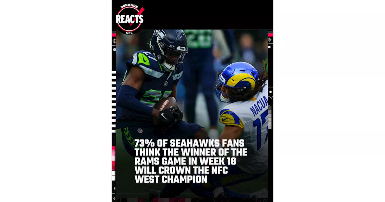 SBNation Reacts Results: Seattle Seahawks fans expecting NFC West title to be decided in Week 18