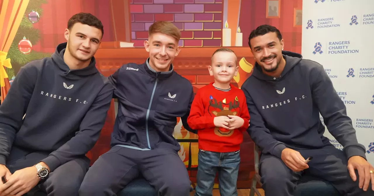 Rangers stars surprise children at Ibrox Christmas party after dropping in for a visit