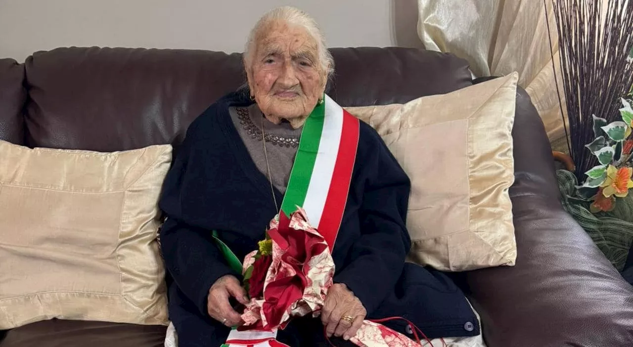 Ceprano festeggia Lucia, super nonna di 107 anni: «A cent’anni chiese un posto fisso al Comune»