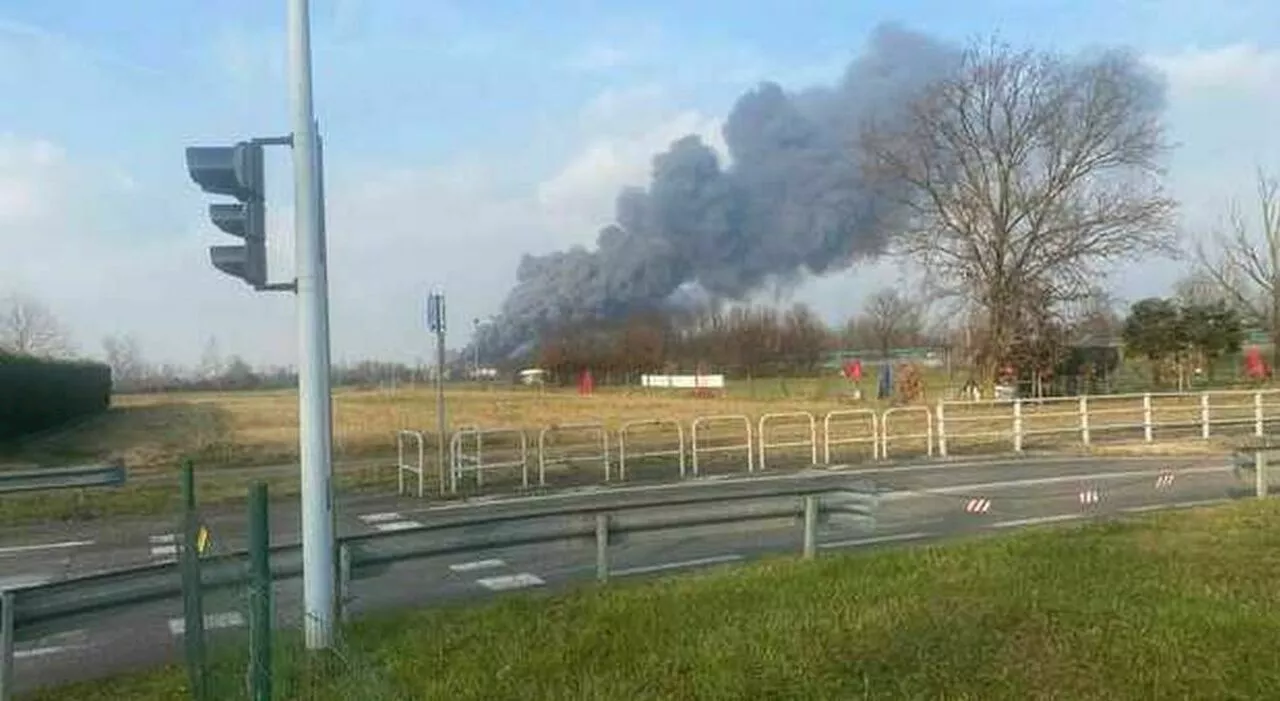 Padova, incendio devasta azienda agricola: morti diversi bovini. Intossicata una donna, si alza nube nera