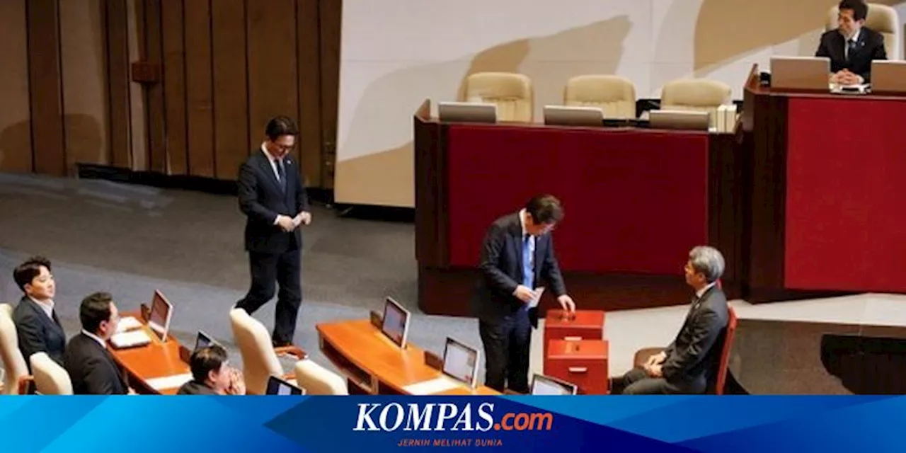 'Voting' Selesai, 204 Anggota Parlemen Korea Selatan Memilih Memakzulkan Presiden Yoon