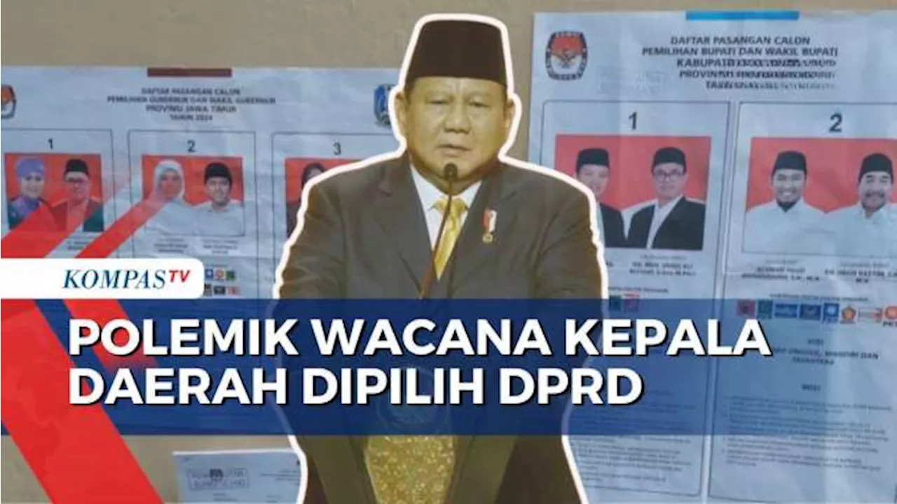 Presiden Prabowo Usul Kepala Daerah Dipilih DPRD, Tuai Beragam Reaksi