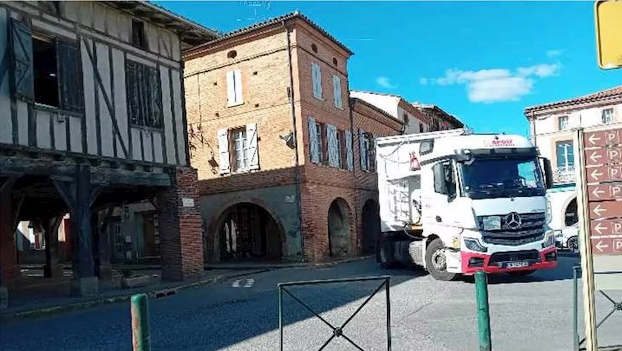 Le village est asphyxié par les poids lourds. Une association alerte!