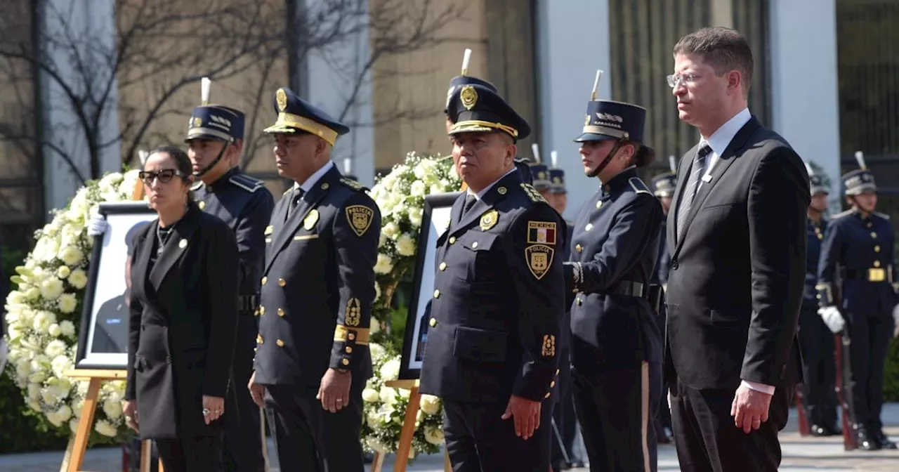 Rinden homenaje a 6 policías de CDMX caídos en cumplimiento de su deber