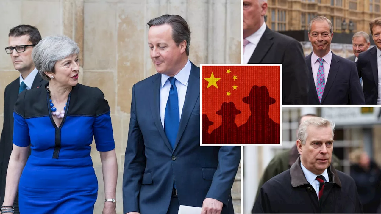 Chinese 'spy' linked to Prince Andrew met with May and Cameron - as Reform MPs threatened to name him