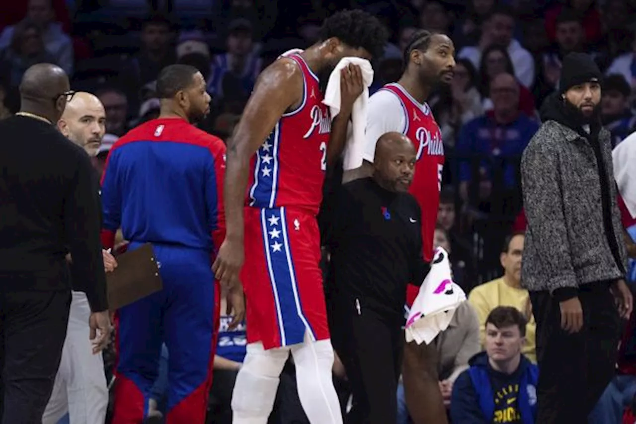 Joel Embiid victime d'une fracture du sinus lors de la défaite des Sixers contre Indiana