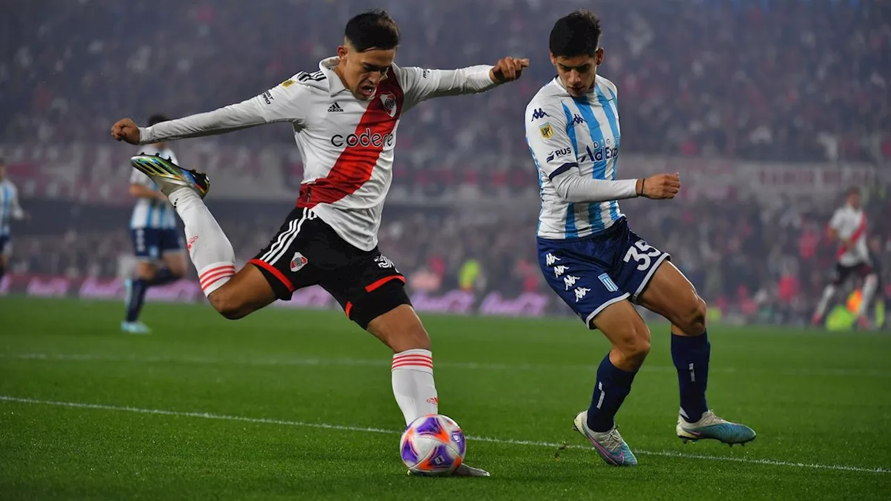 Racing vs River por la Liga Profesional: horario, formaciones y TV