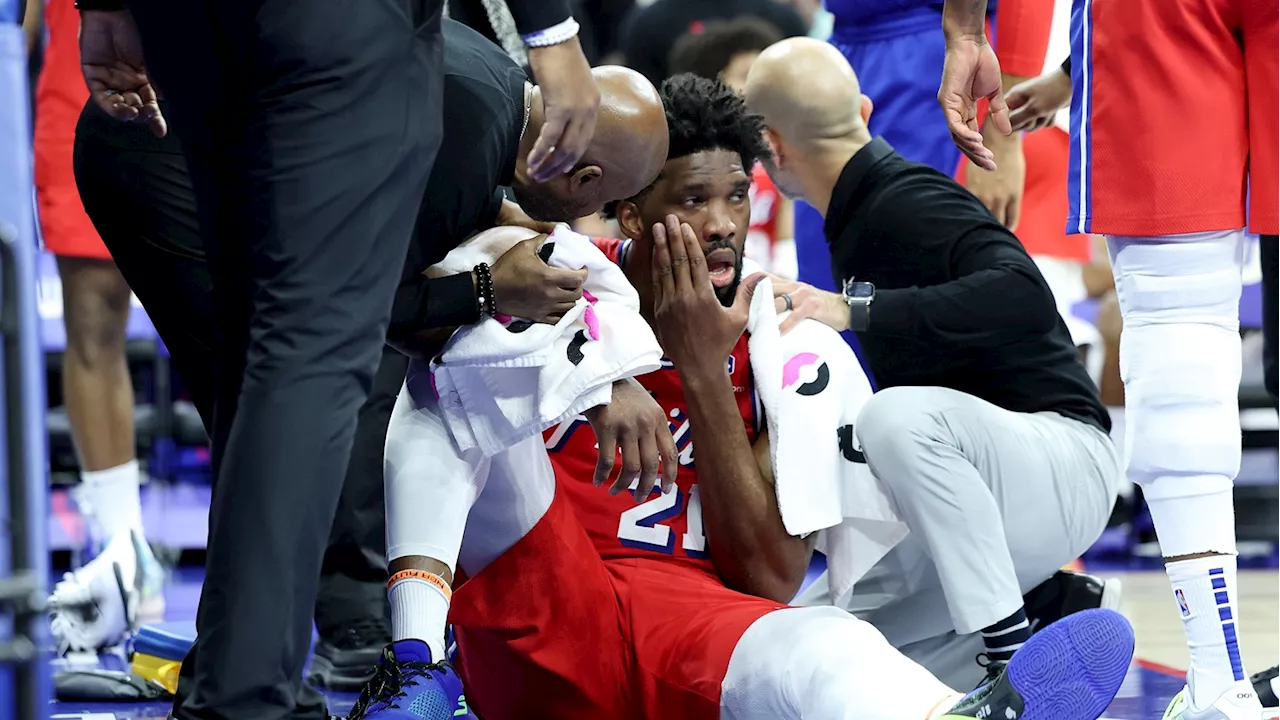 Embiid exits Sixers vs. Pacers game after taking hit to face