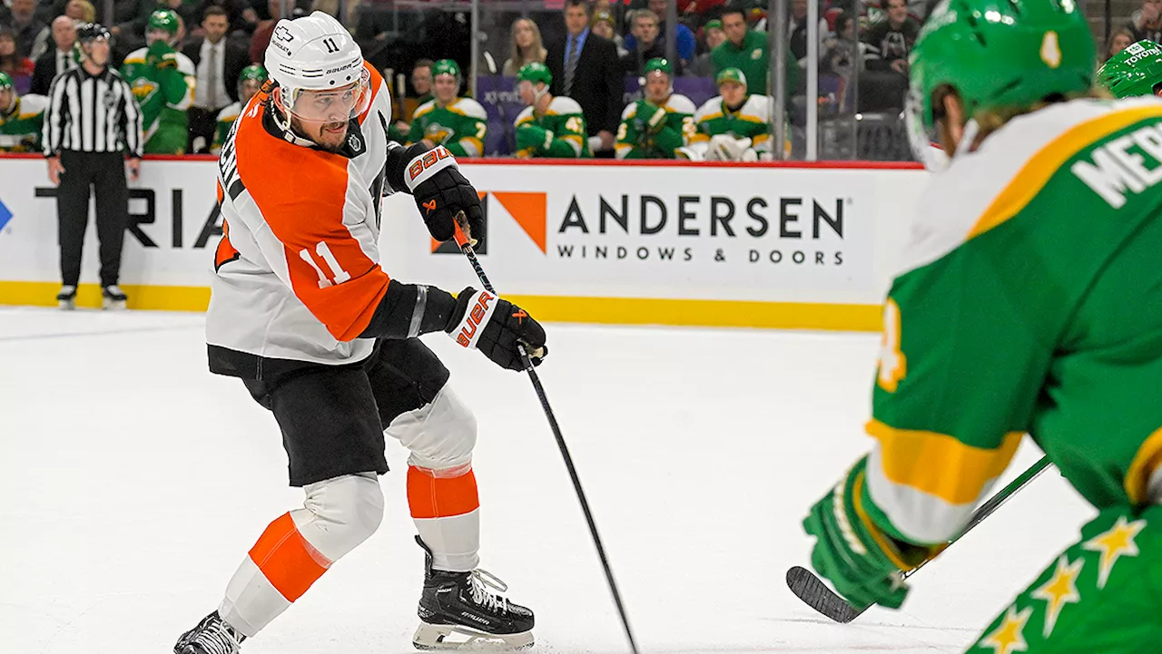 Offense comes back to earth as Flyers fall to Wild