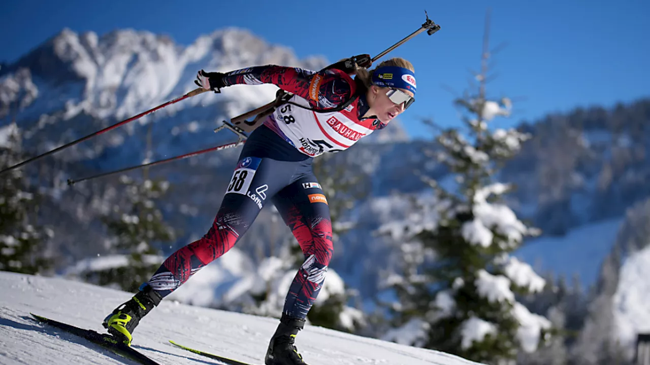 Lisa Hauser in Verfolgung auf Platz 15 verbessert